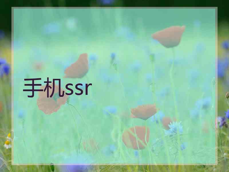 手机ssr