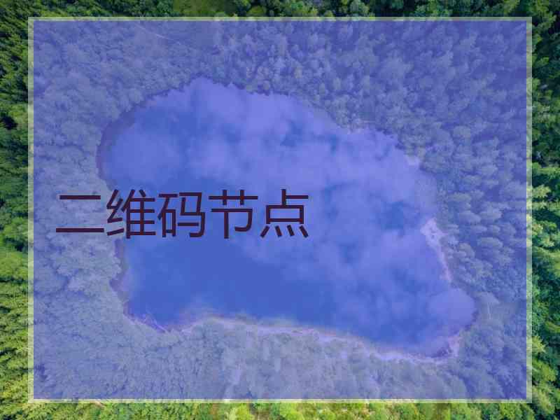 二维码节点