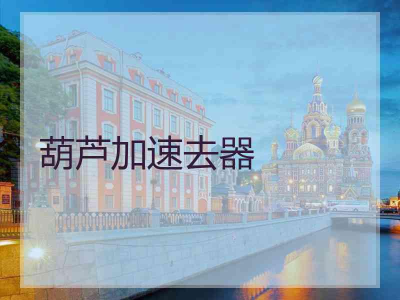 葫芦加速去器