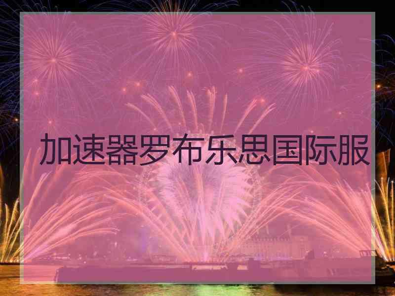 加速器罗布乐思国际服