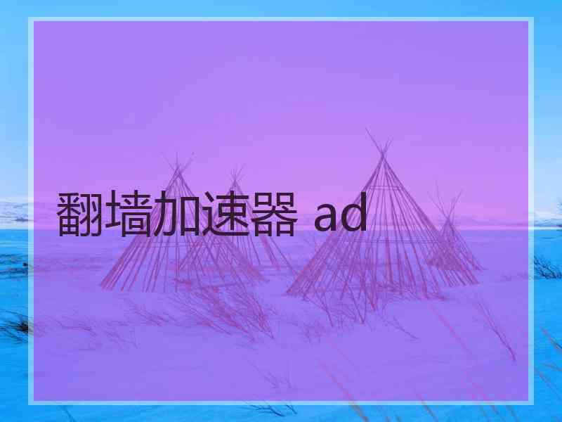 翻墙加速器 ad
