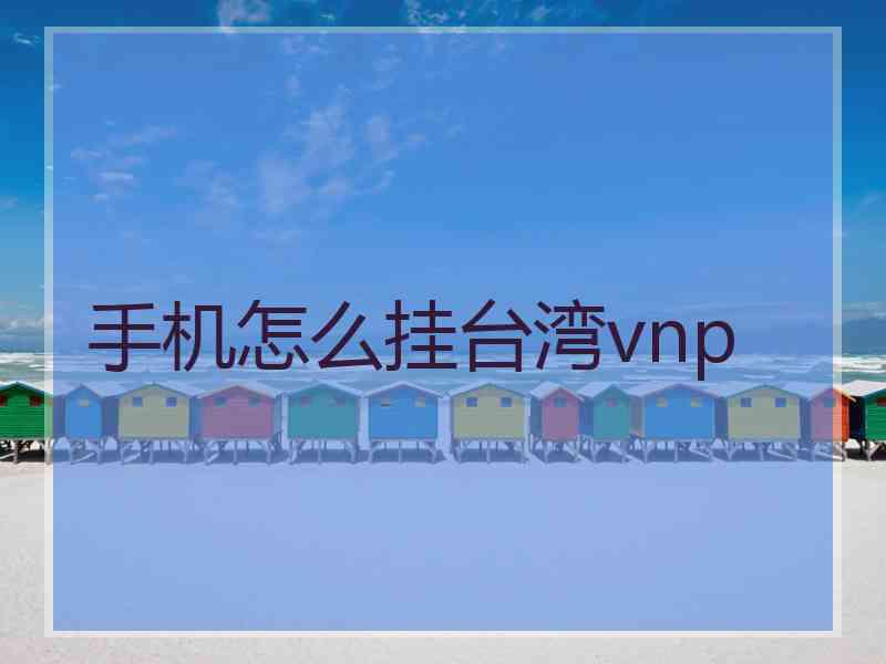 手机怎么挂台湾vnp