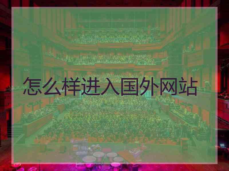 怎么样进入国外网站