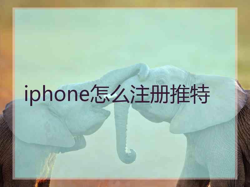 iphone怎么注册推特