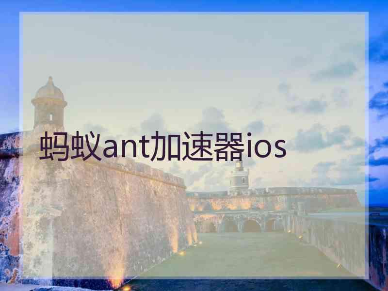 蚂蚁ant加速器ios