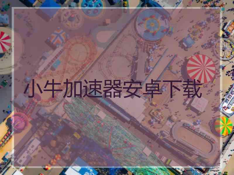 小牛加速器安卓下载