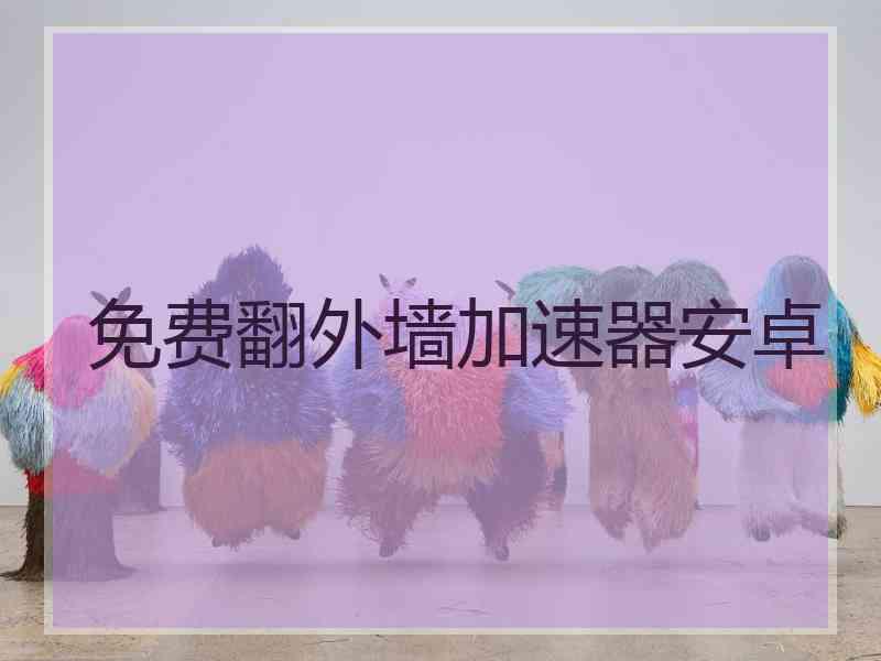 免费翻外墙加速器安卓