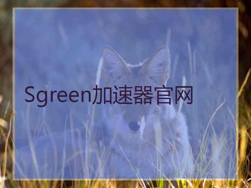 Sgreen加速器官网