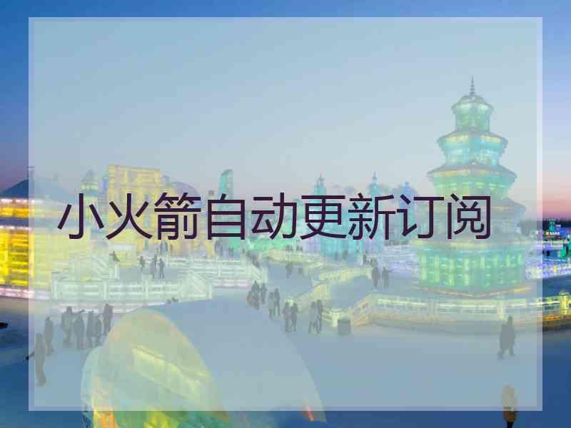 小火箭自动更新订阅