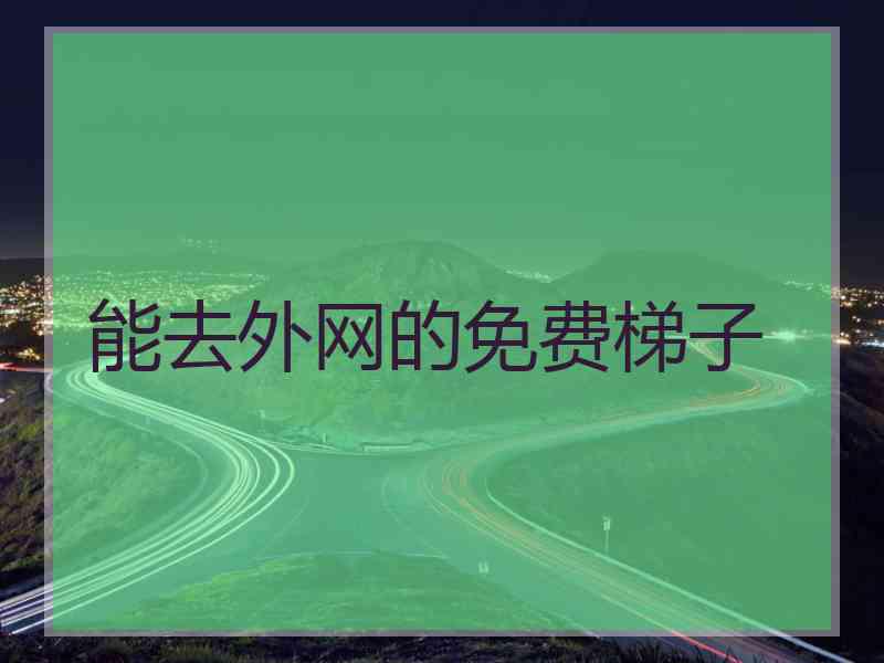 能去外网的免费梯子
