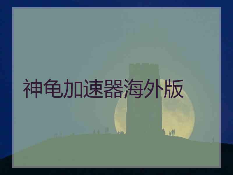 神龟加速器海外版