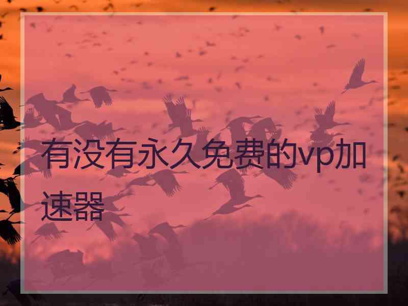 有没有永久免费的vp加速器