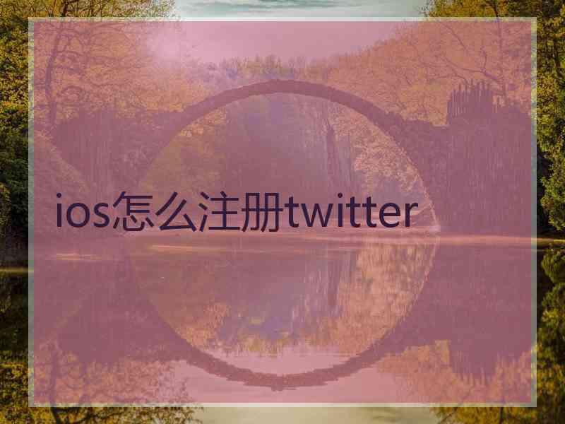 ios怎么注册twitter