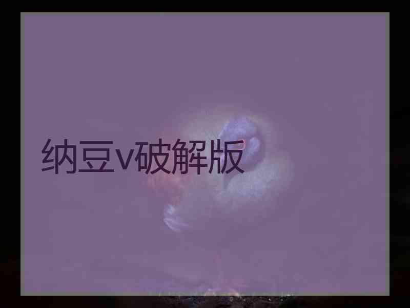 纳豆v破解版