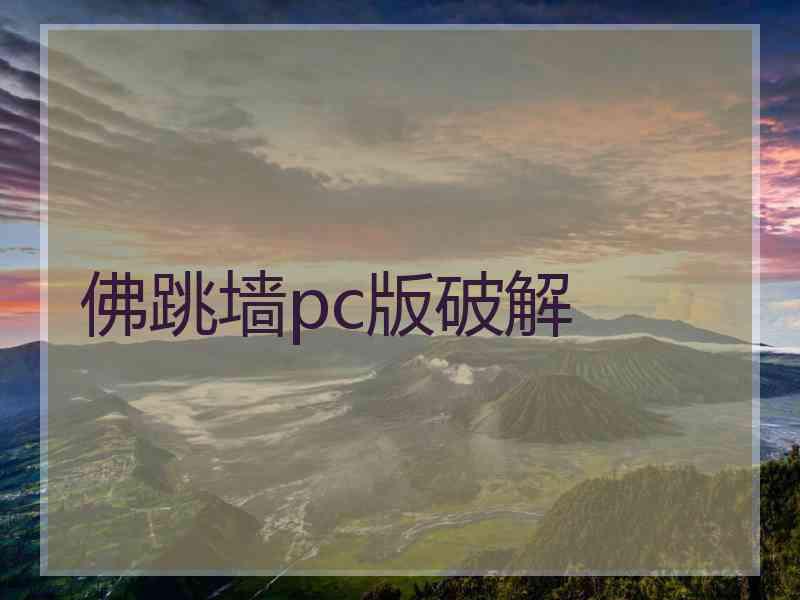 佛跳墙pc版破解